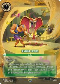 Wrong Lever! (Enchanted) (216/204) [Reign of Jafar] | Gear Gaming Bentonville
