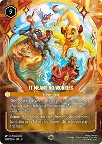 It Means No Worries (Enchanted) (208/204) [Reign of Jafar] | Gear Gaming Bentonville