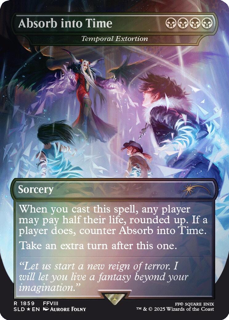 Absorb into Time - Temporal Extortion (Rainbow Foil) [Secret Lair Drop Series] | Gear Gaming Bentonville