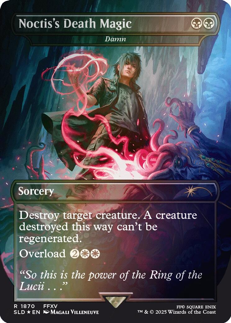 Noctis's Death Magic - Damn (Rainbow Foil) [Secret Lair Drop Series] | Gear Gaming Bentonville