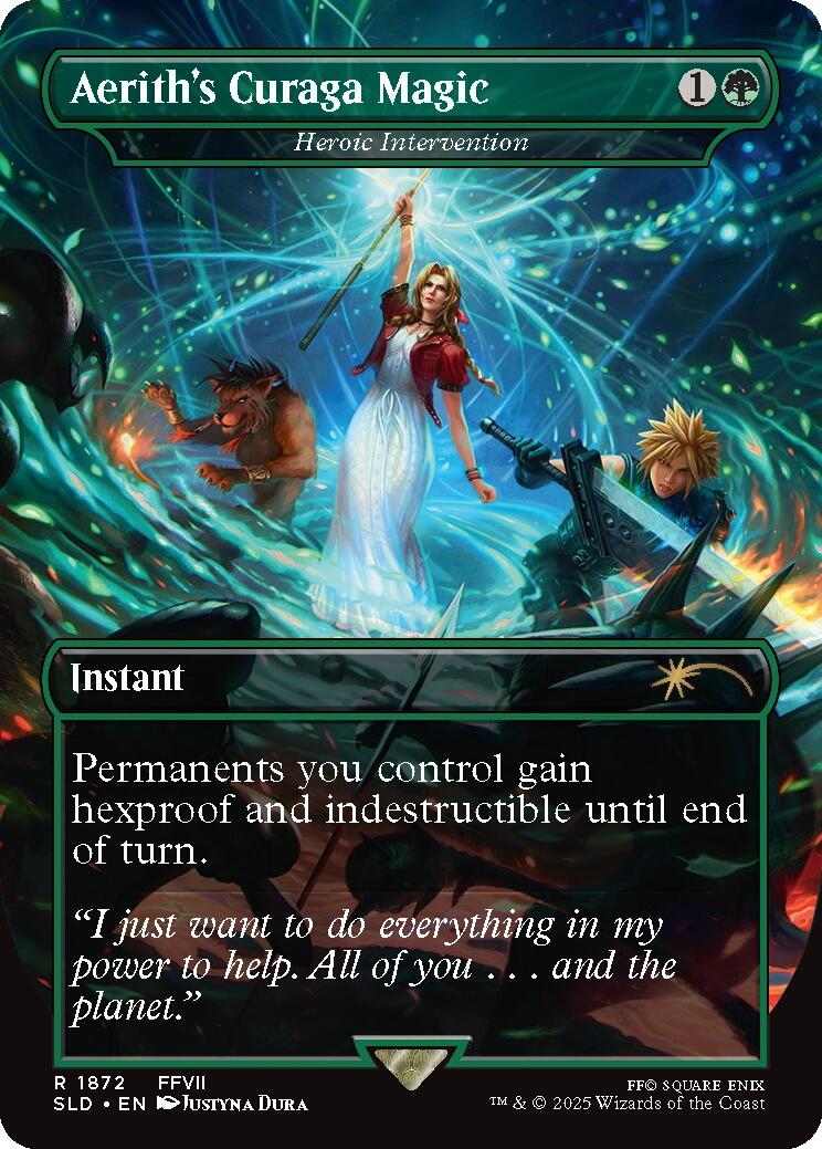 Aerith's Curaga Magic - Heroic Intervention [Secret Lair Drop Series] | Gear Gaming Bentonville