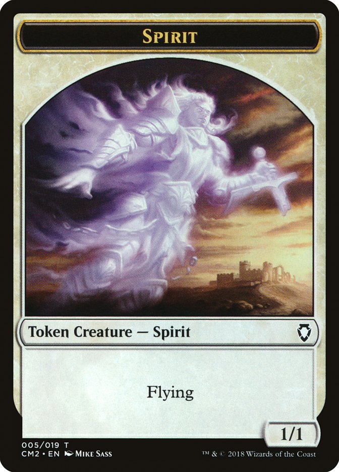 Spirit Token [Commander Anthology Volume II Tokens] | Gear Gaming Bentonville