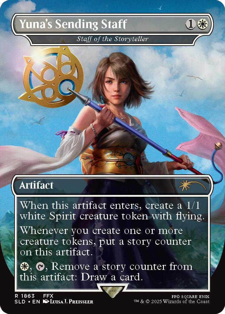 Yuna's Sending Staff - Staff of the Storyteller [Secret Lair Drop Series] | Gear Gaming Bentonville