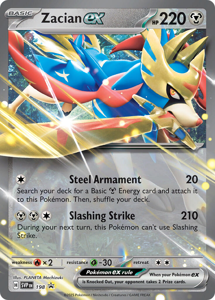 Zacian ex (198) [Scarlet & Violet: Black Star Promos] | Gear Gaming Bentonville