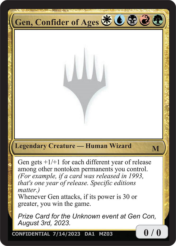 Gen, Confider of Ages [Mystery Booster] | Gear Gaming Bentonville