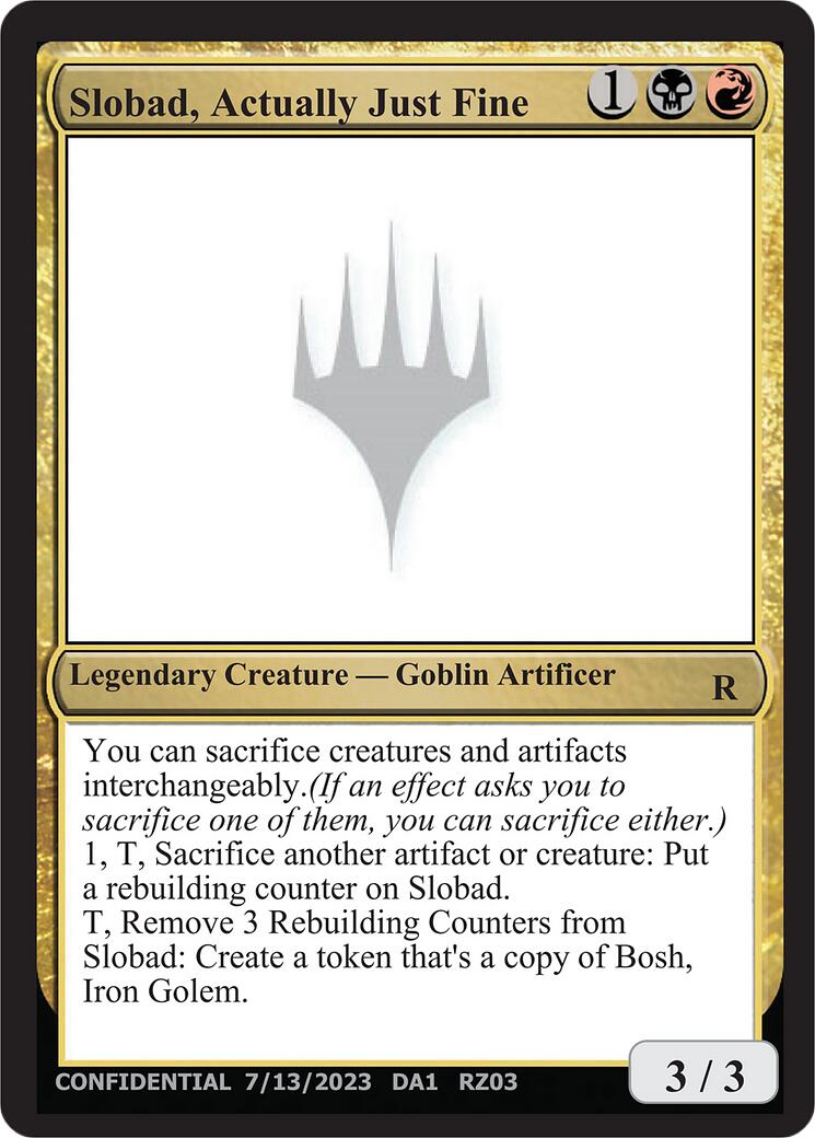 Slobad, Actually Just Fine [Mystery Booster] | Gear Gaming Bentonville