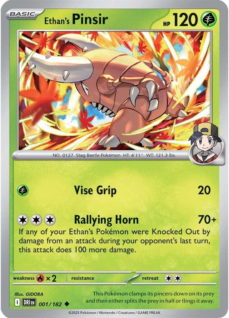 Ethan's Pinsir (001/182) [Scarlet & Violet: Destined Rivals] | Gear Gaming Bentonville