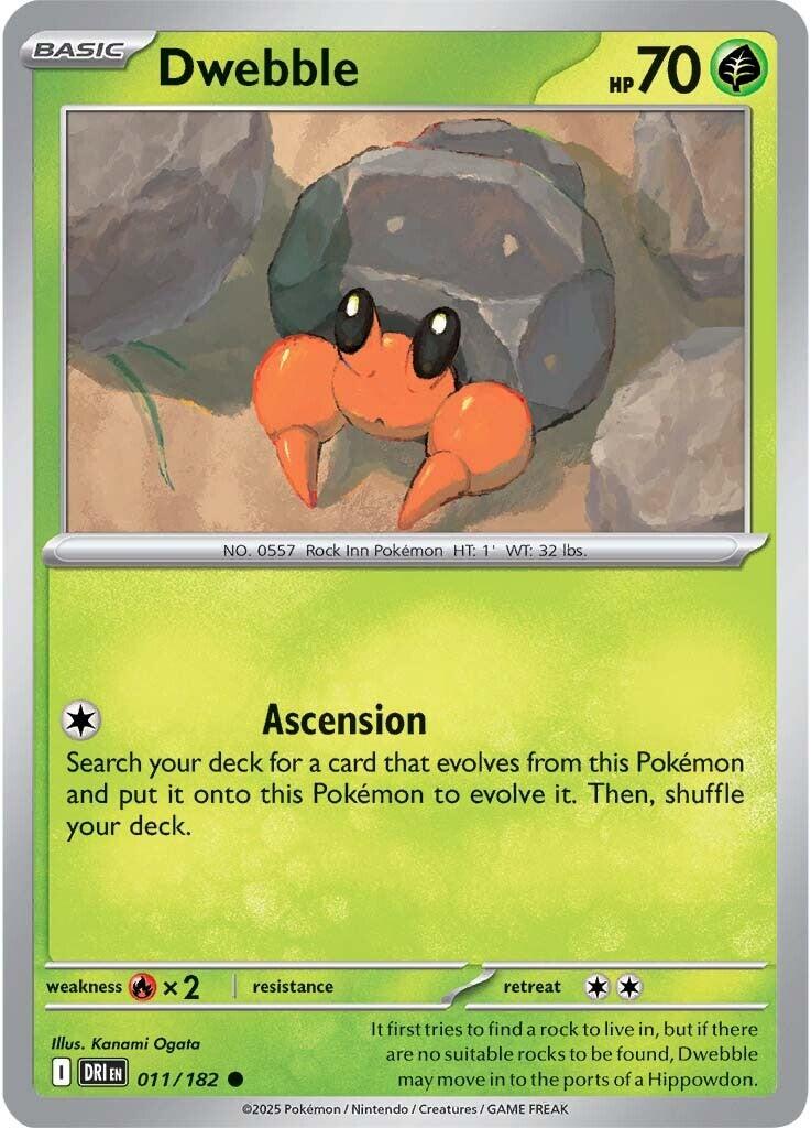 Dwebble (011/182) [Scarlet & Violet: Destined Rivals] | Gear Gaming Bentonville