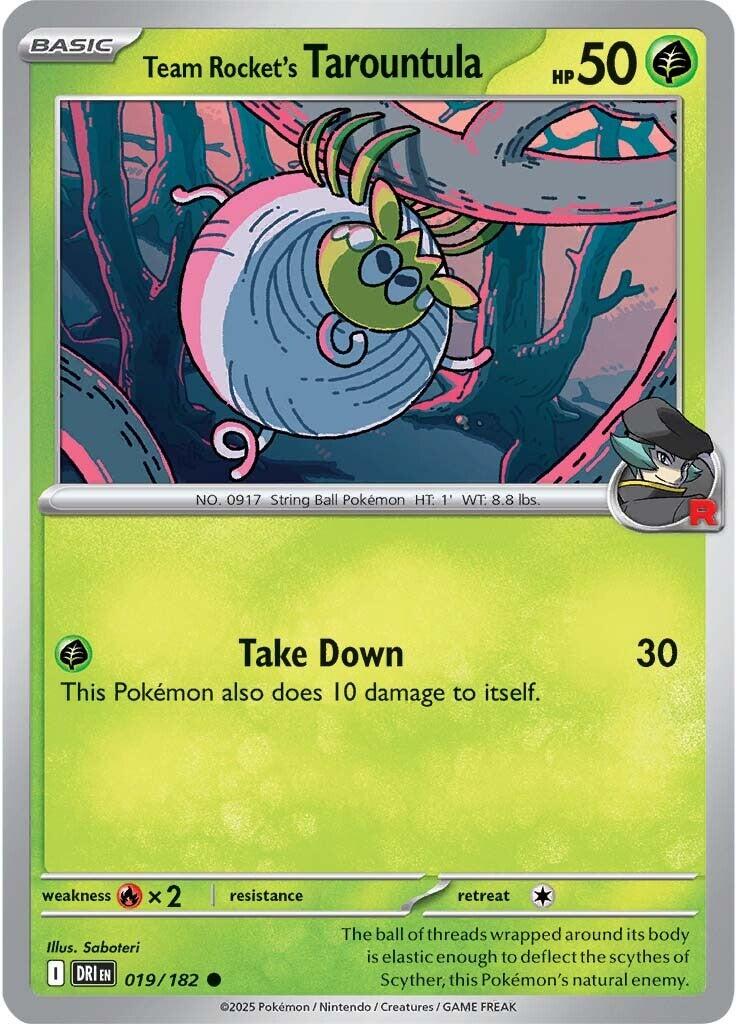Team Rocket's Tarountula (019/182) [Scarlet & Violet: Destined Rivals] | Gear Gaming Bentonville