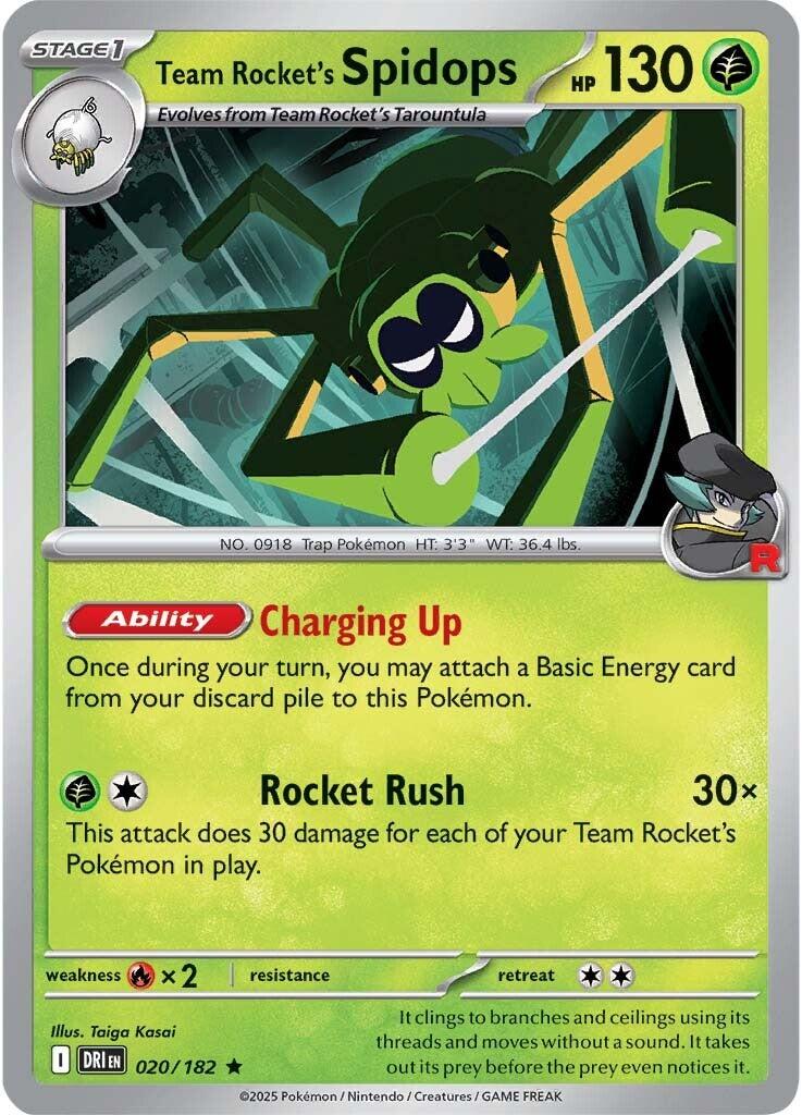 Team Rocket's Spidops (020/182) [Scarlet & Violet: Destined Rivals] | Gear Gaming Bentonville