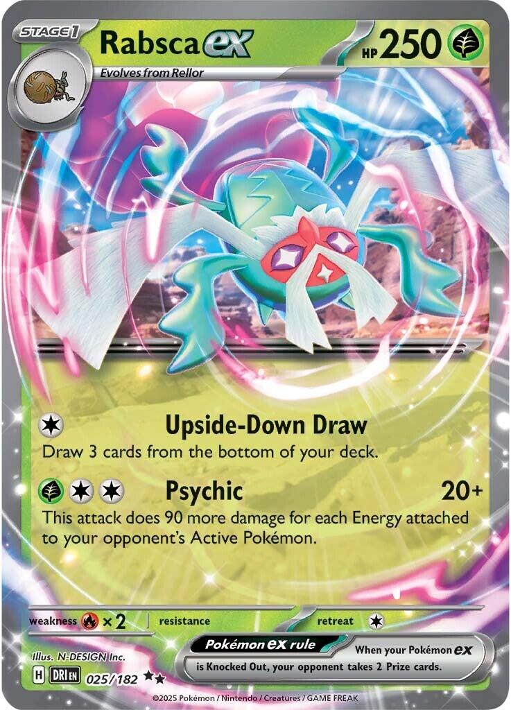 Rabsca ex (025/182) [Scarlet & Violet: Destined Rivals] | Gear Gaming Bentonville