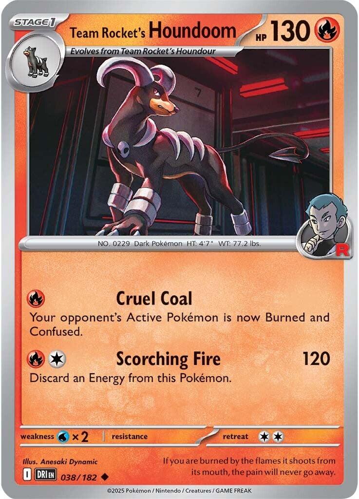 Team Rocket's Houndoom (038/182) [Scarlet & Violet: Destined Rivals] | Gear Gaming Bentonville