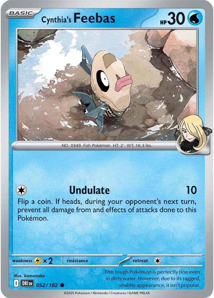 Cynthia's Feebas (052/182) [Scarlet & Violet: Destined Rivals] | Gear Gaming Bentonville