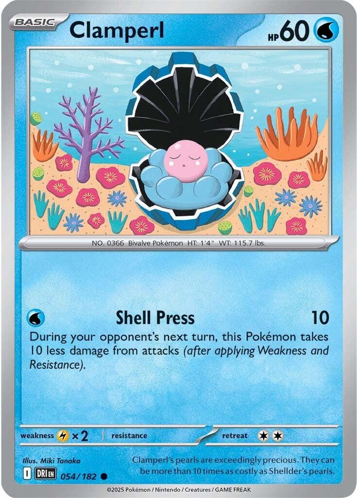Clamperl (054/182) [Scarlet & Violet: Destined Rivals] | Gear Gaming Bentonville
