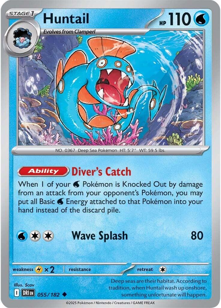 Huntail (055/182) [Scarlet & Violet: Destined Rivals] | Gear Gaming Bentonville