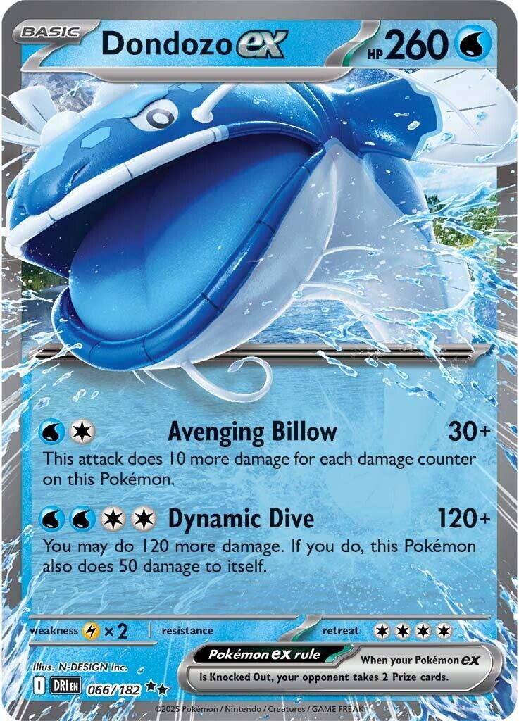 Dondozo ex (066/182) [Scarlet & Violet: Destined Rivals] | Gear Gaming Bentonville