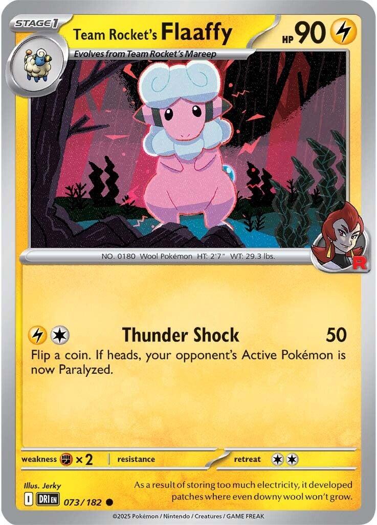 Team Rocket's Flaaffy (073/182) [Scarlet & Violet: Destined Rivals] | Gear Gaming Bentonville