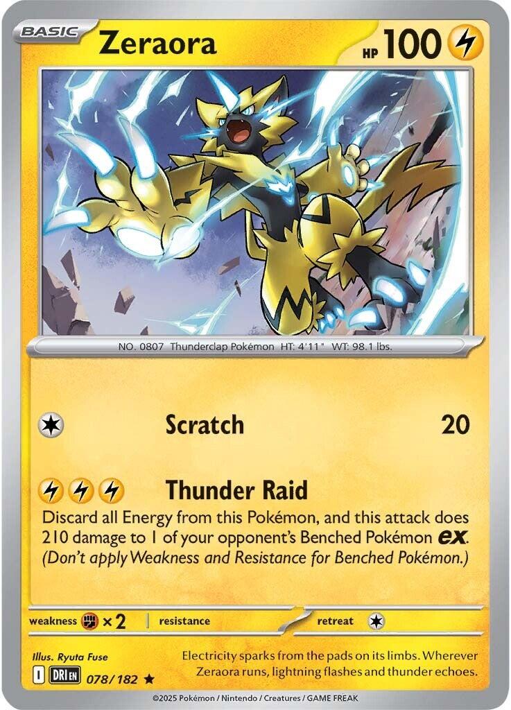 Zeraora (078/182) [Scarlet & Violet: Destined Rivals] | Gear Gaming Bentonville