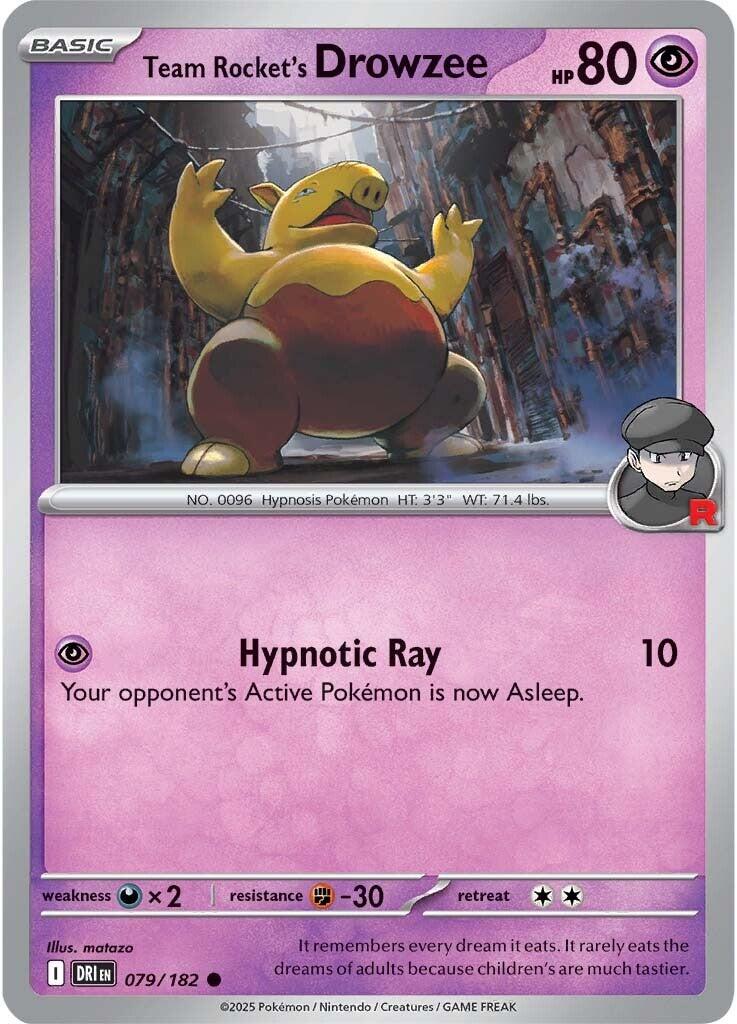 Team Rocket's Drowzee (079/182) [Scarlet & Violet: Destined Rivals] | Gear Gaming Bentonville