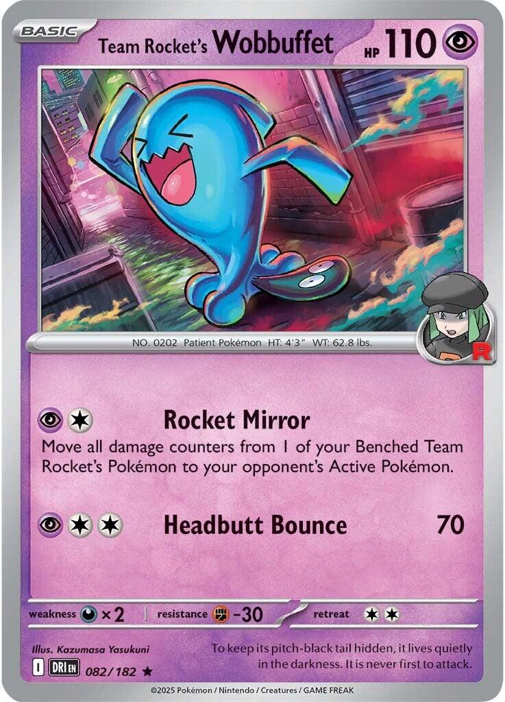 Team Rocket's Wobbuffet (082/182) [Scarlet & Violet: Destined Rivals] | Gear Gaming Bentonville