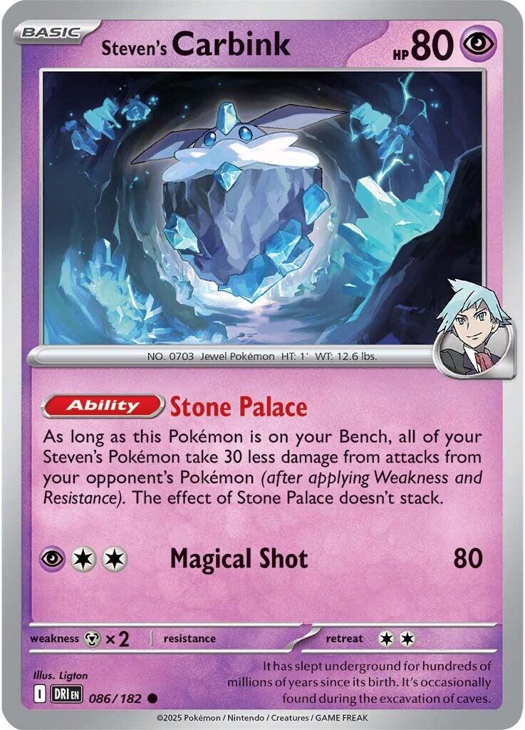 Steven's Carbink (086/182) [Scarlet & Violet: Destined Rivals] | Gear Gaming Bentonville