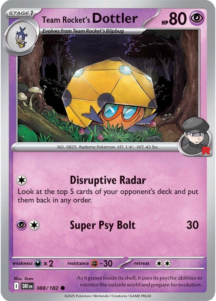 Team Rocket's Dottler (088/182) [Scarlet & Violet: Destined Rivals] | Gear Gaming Bentonville