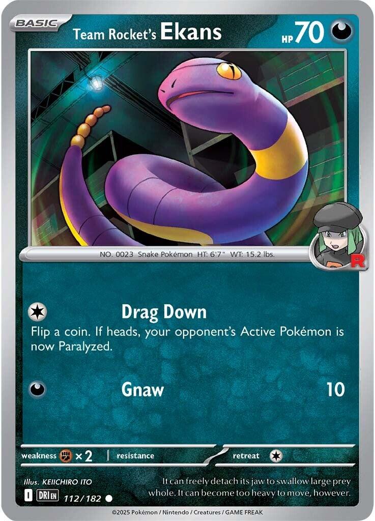 Team Rocket's Ekans (112/182) [Scarlet & Violet: Destined Rivals] | Gear Gaming Bentonville