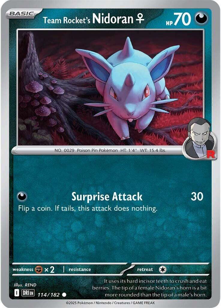Team Rocket's Nidoran (114/182) [Scarlet & Violet: Destined Rivals] | Gear Gaming Bentonville
