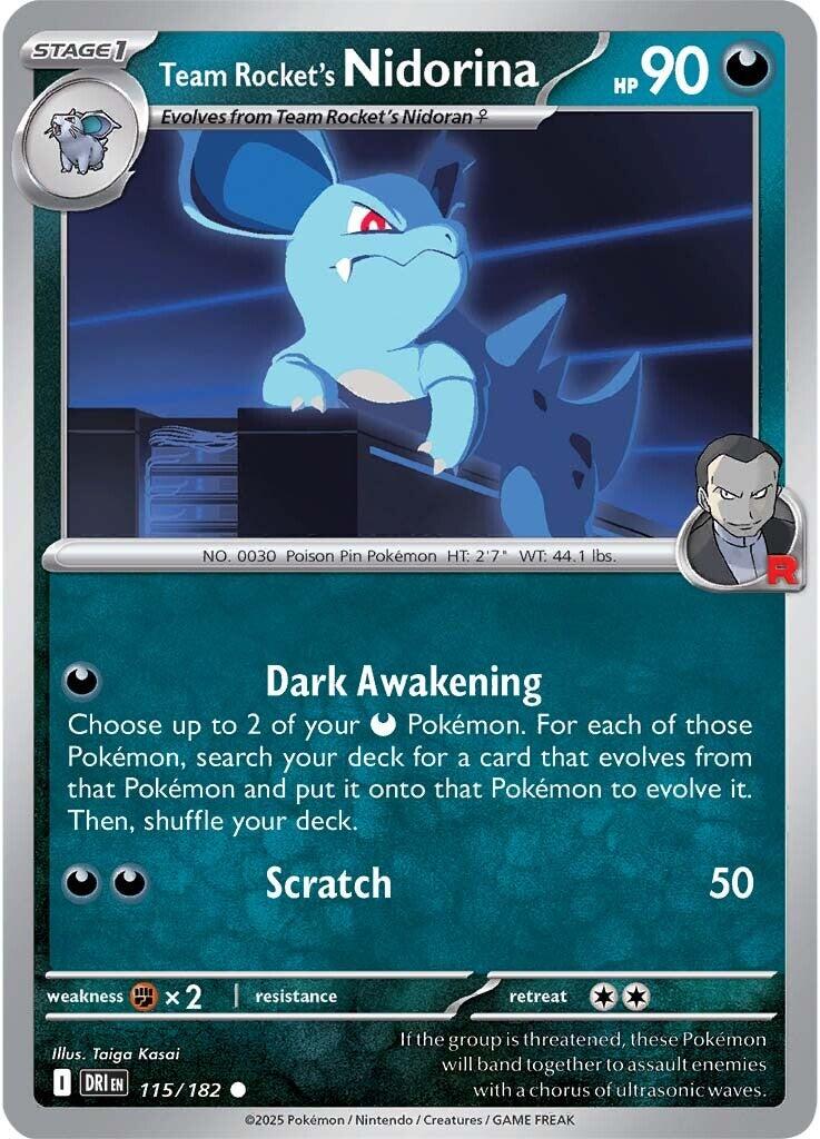 Team Rocket's Nidorina (115/182) [Scarlet & Violet: Destined Rivals] | Gear Gaming Bentonville