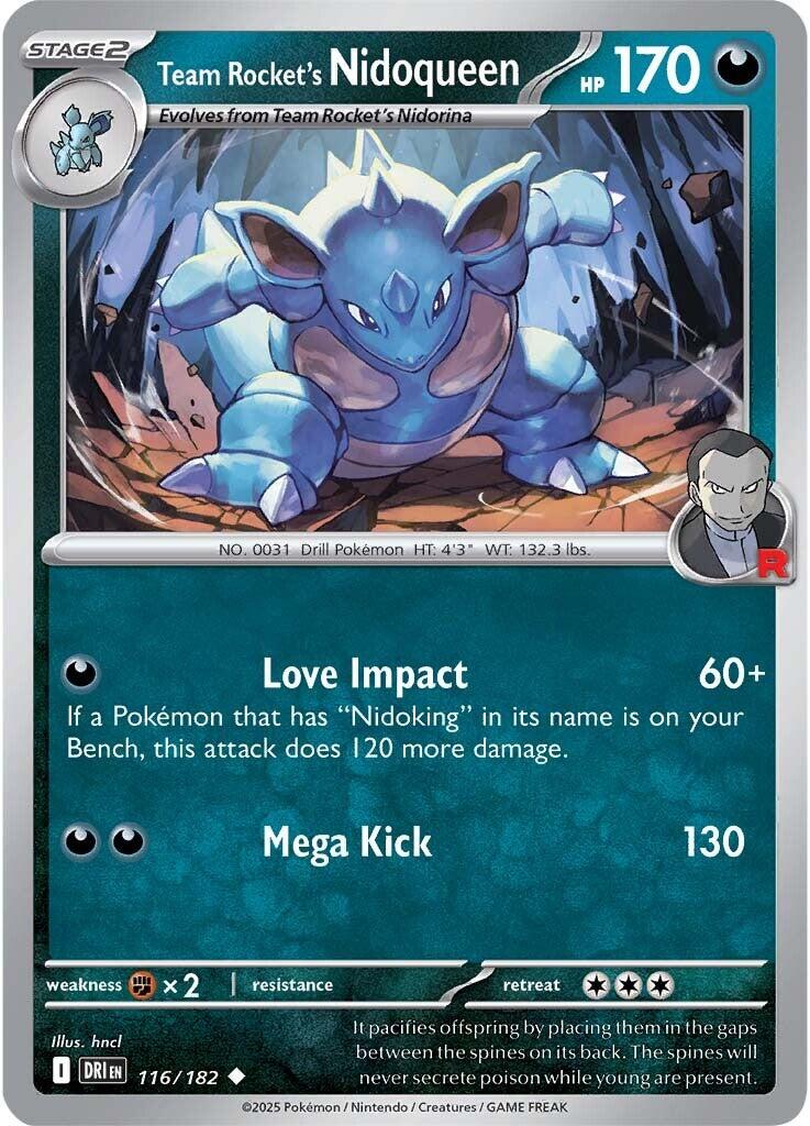 Team Rocket's Nidoqueen (116/182) [Scarlet & Violet: Destined Rivals] | Gear Gaming Bentonville