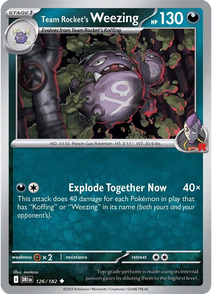 Team Rocket's Weezing (126/182) [Scarlet & Violet: Destined Rivals] | Gear Gaming Bentonville