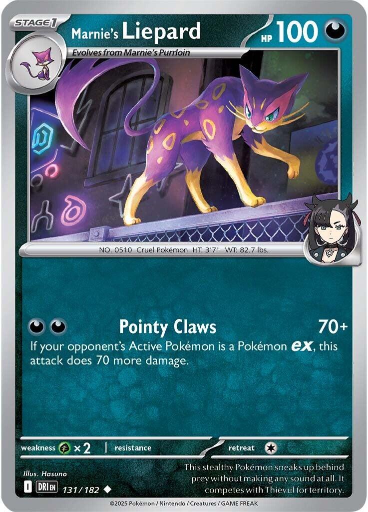 Marnie's Liepard (131/182) [Scarlet & Violet: Destined Rivals] | Gear Gaming Bentonville
