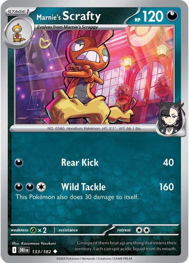 Marnie's Scrafty (133/182) [Scarlet & Violet: Destined Rivals] | Gear Gaming Bentonville