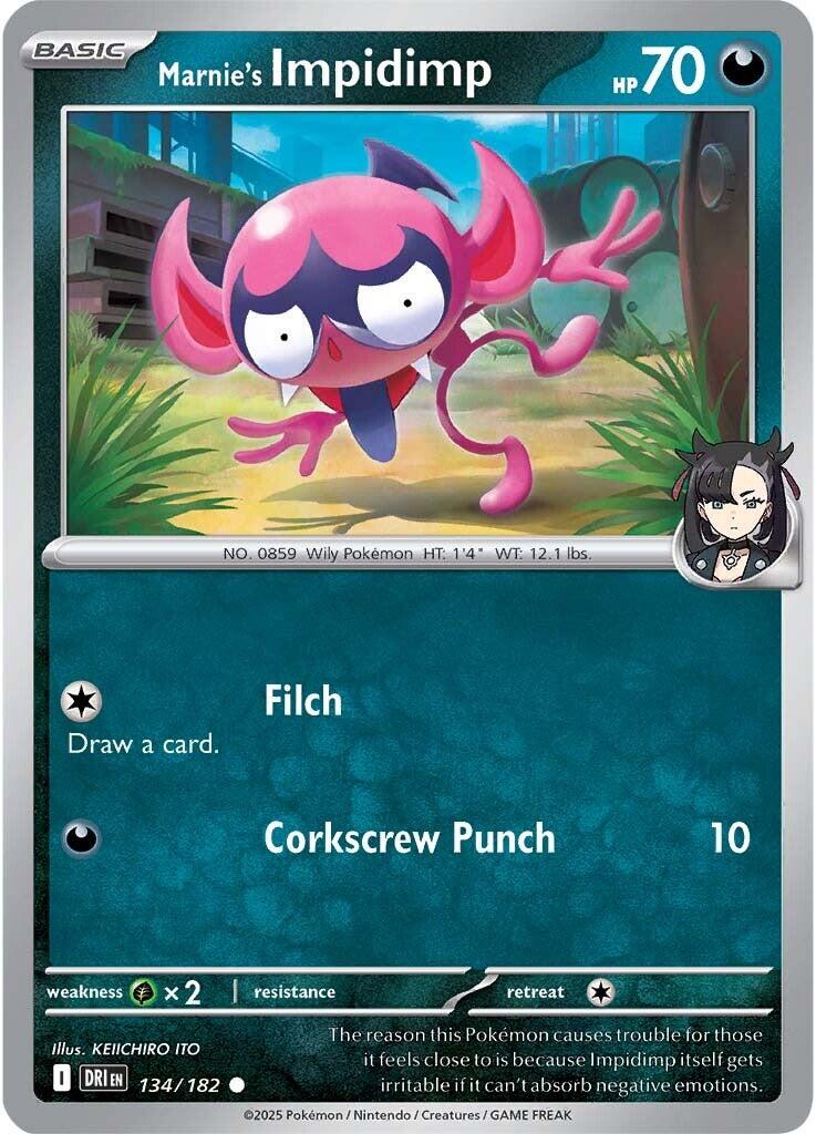 Marnie's Impidimp (134/182) [Scarlet & Violet: Destined Rivals] | Gear Gaming Bentonville
