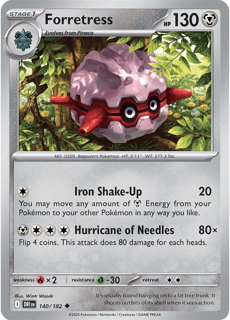 Forretress (140/182) [Scarlet & Violet: Destined Rivals] | Gear Gaming Bentonville