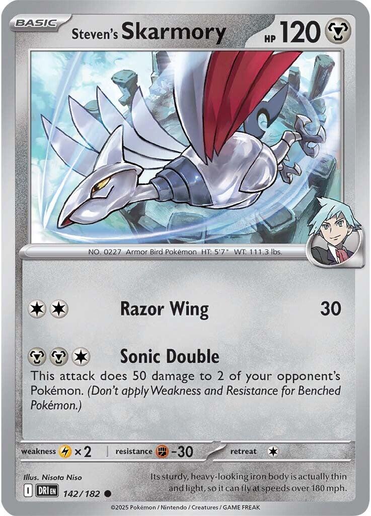Steven's Skarmory (142/182) [Scarlet & Violet: Destined Rivals] | Gear Gaming Bentonville