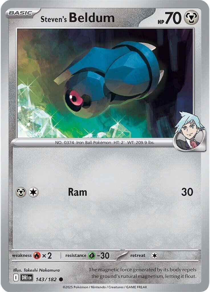 Steven's Beldum (143/182) [Scarlet & Violet: Destined Rivals] | Gear Gaming Bentonville
