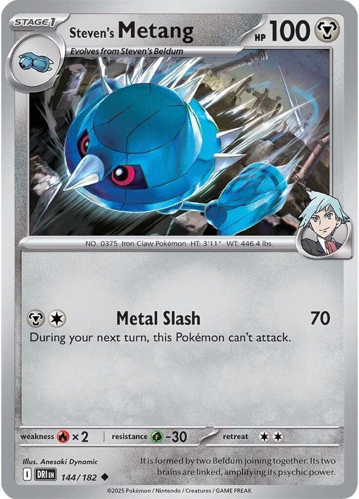 Steven's Metang (144/182) [Scarlet & Violet: Destined Rivals] | Gear Gaming Bentonville
