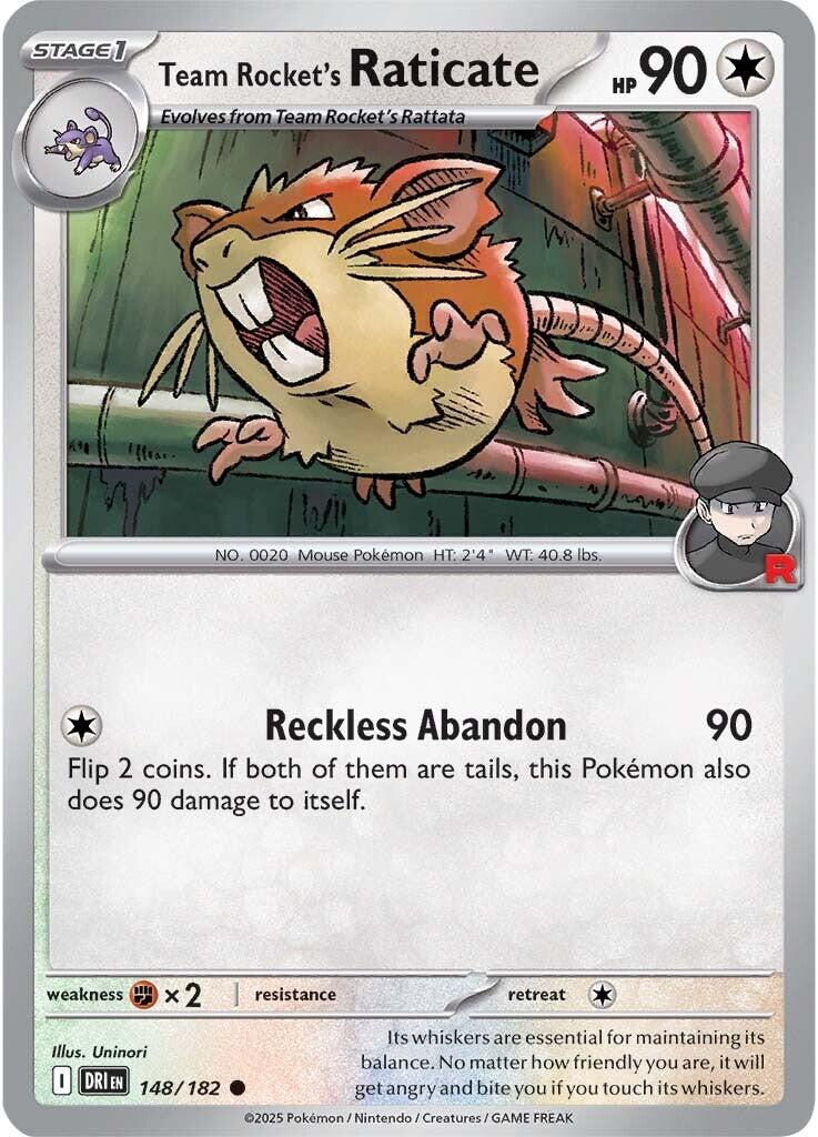 Team Rocket's Raticate (148/182) [Scarlet & Violet: Destined Rivals] | Gear Gaming Bentonville