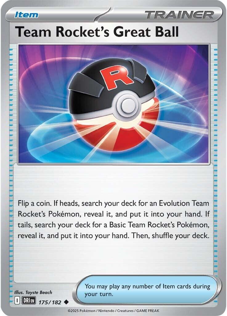 Team Rocket's Great Ball (175/182) [Scarlet & Violet: Destined Rivals] | Gear Gaming Bentonville