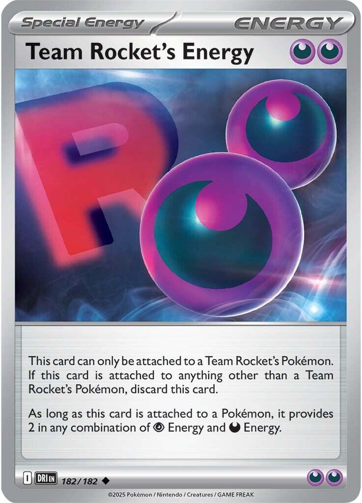 Team Rocket's Energy (182/182) [Scarlet & Violet: Destined Rivals] | Gear Gaming Bentonville