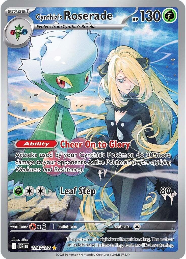 Cynthia's Roserade (184/182) [Scarlet & Violet: Destined Rivals] | Gear Gaming Bentonville