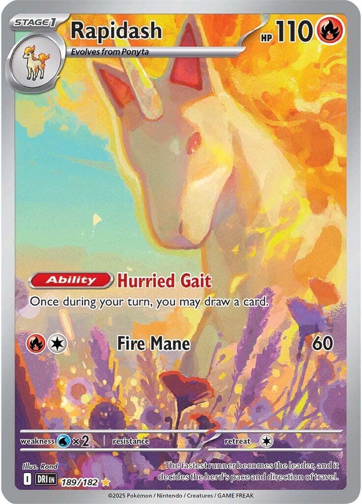 Rapidash (189/182) [Scarlet & Violet: Destined Rivals] | Gear Gaming Bentonville
