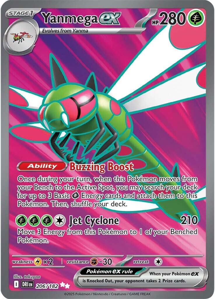 Yanmega ex (206/182) [Scarlet & Violet: Destined Rivals] | Gear Gaming Bentonville