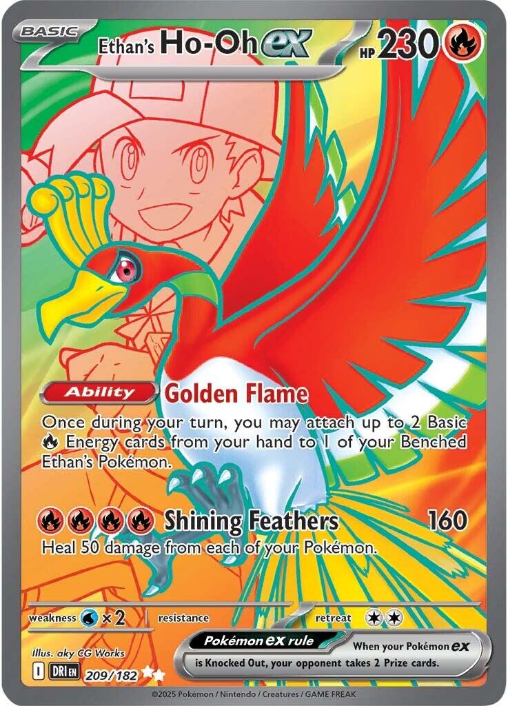 Ethan's Ho-Oh ex (209/182) [Scarlet & Violet: Destined Rivals] | Gear Gaming Bentonville