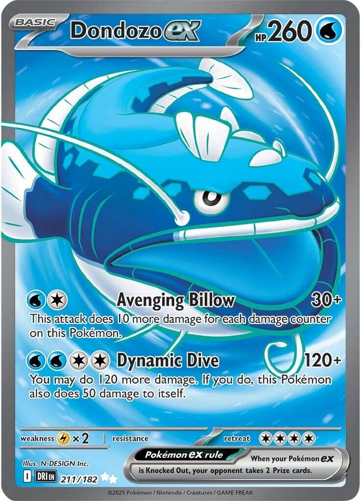 Dondozo ex (211/182) [Scarlet & Violet: Destined Rivals] | Gear Gaming Bentonville