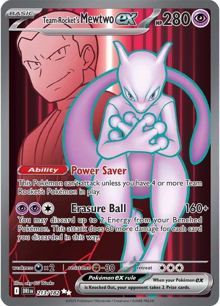 Team Rocket's Mewtwo ex (213/182) [Scarlet & Violet: Destined Rivals] | Gear Gaming Bentonville