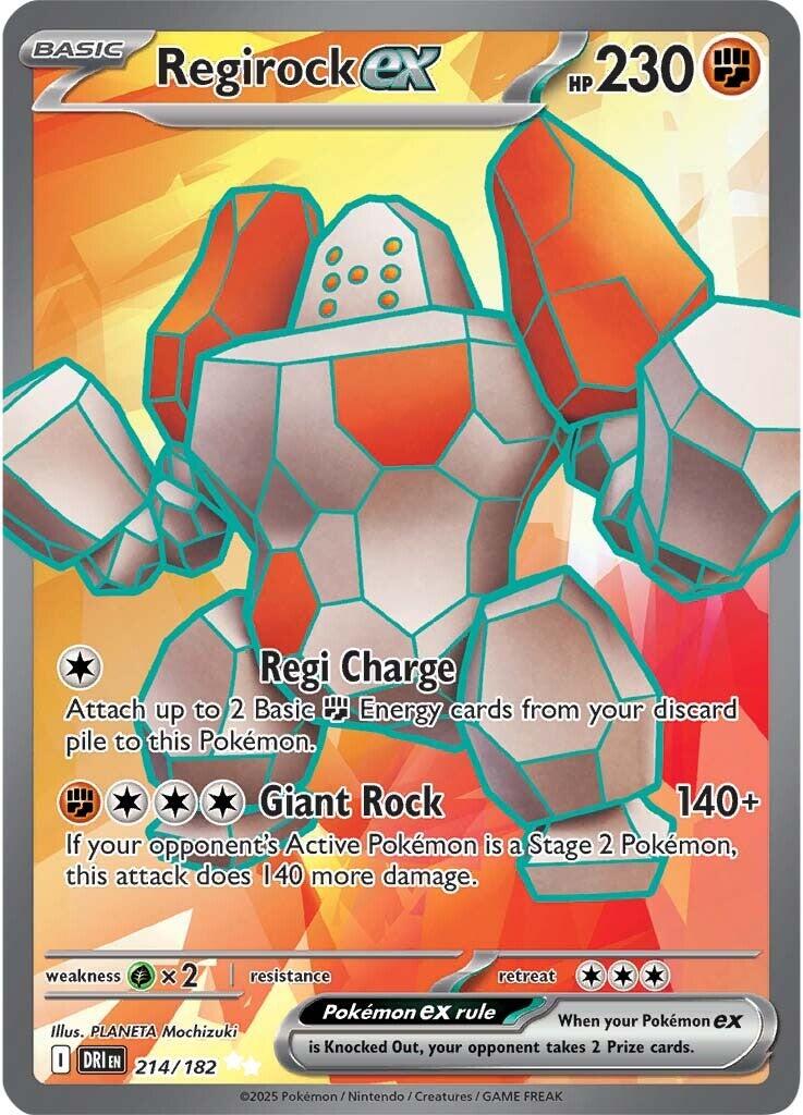 Regirock ex (214/182) [Scarlet & Violet: Destined Rivals] | Gear Gaming Bentonville