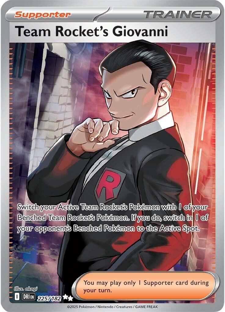 Team Rocket's Giovanni (225/182) [Scarlet & Violet: Destined Rivals] | Gear Gaming Bentonville