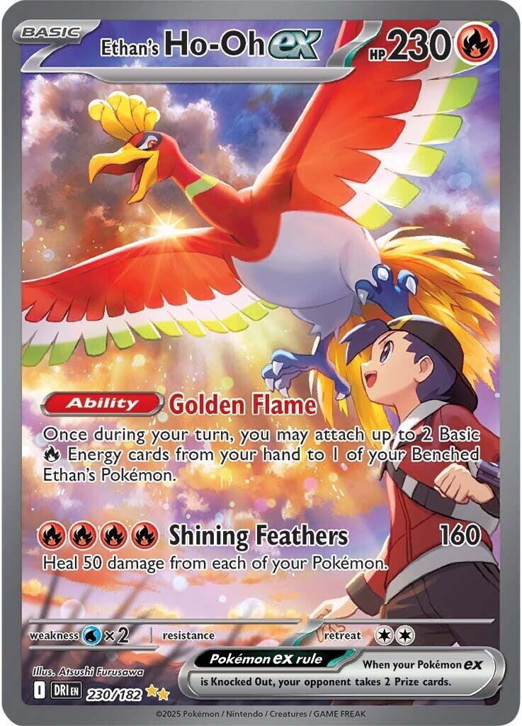 Ethan's Ho-Oh ex (230/182) [Scarlet & Violet: Destined Rivals] | Gear Gaming Bentonville